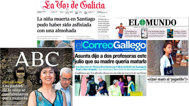 Algunas de las portadas publicadas en los ltimos das